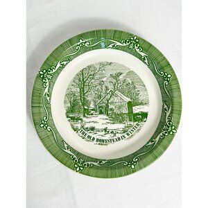Royal China Currier & Ives "The Old Homestead in Winter" Pie Plate